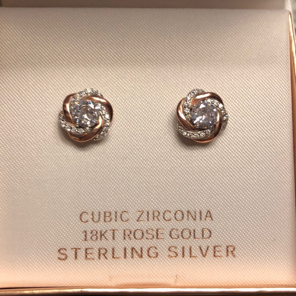 NEW Primrose 18K Rose Gold Earrings